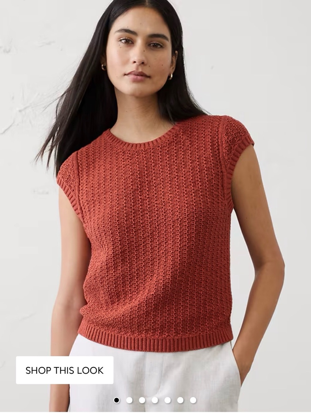 Banana Republic cotton-blend textured sweater, XS, NWT